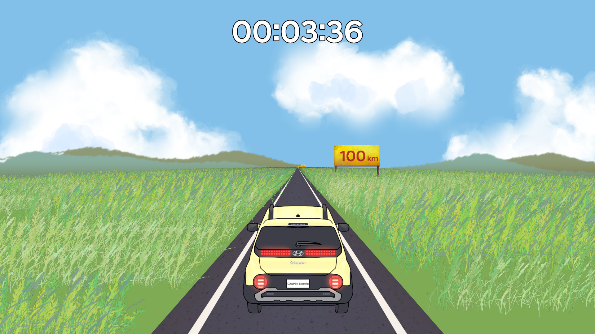 캐스퍼 타임어택 게임 화면